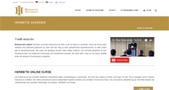 Desktop Screenshot of hermetik-akademie.org